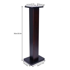 Vofull Hot Sales 32inch or Customize Size Brown Wooden Bookshelf Speaker <strong>Stand</strong> HIFI Sound Amplifier Floor Speaker <strong>Stand</strong> - Product Image 6