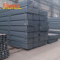 Profil en U en acier au carbone Q235B laminé à chaud, section en acier structurel découpée sur mesure, directement de l'usine