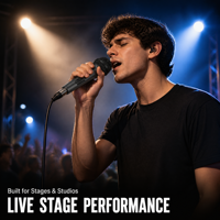 Microphone dynamique cardioïde anti-Feedback avec grille en acier, micro filaire avec interrupteur marche/arrêt pour scène live et performance karaoké