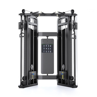 Máquina de Gimnasio Comercial con Cables Ajustables para Entrenamiento de Fuerza, Ejercicios de la Parte Superior del Cuerpo, Fisicoculturismo, Color Negro