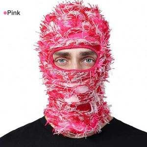 Vente en gros de balaclavas de ski en tricot personnalisés avec un motif de personnage sportif, entièrement en fourrure, unisexe, pour adultes - Product Image 2