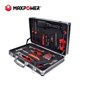 Bộ dụng cụ sửa chữa MAXPOWER Home Tool Box Kit Set bằng gỗ, tự làm, 23 món - Product Image 2