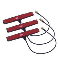 Antenne omnidirectionnelle double bande 2,4/5,8 GHz avec connecteur SMA, montage vertical ou adhésif pour routeur WiFi 5/6 et module sans fil industriel