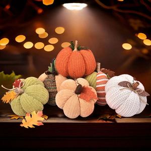 2026 Nouvelle Collection Transfrontalière : Ornement de citrouille en polyester entièrement fait main pour la Fête des récoltes, la Décoration de Thanksgiving et les Fêtes - Product Image 1