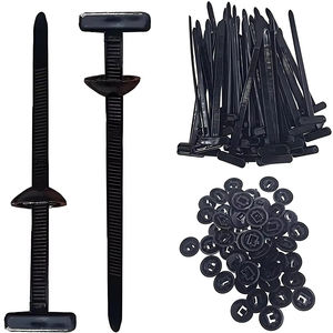 Abrazadera de cable de acero inoxidable con tornillo de sujeción automática y autoblocante para maletero de coche, protección de motor, gestión de cables y herramientas de fijación - Product Image 1