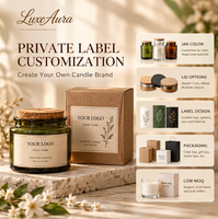 Ensemble de bougies parfumées, bougies d'aromathérapie, boîte cadeau pour la chambre à coucher, le bureau, la décoration de la maison