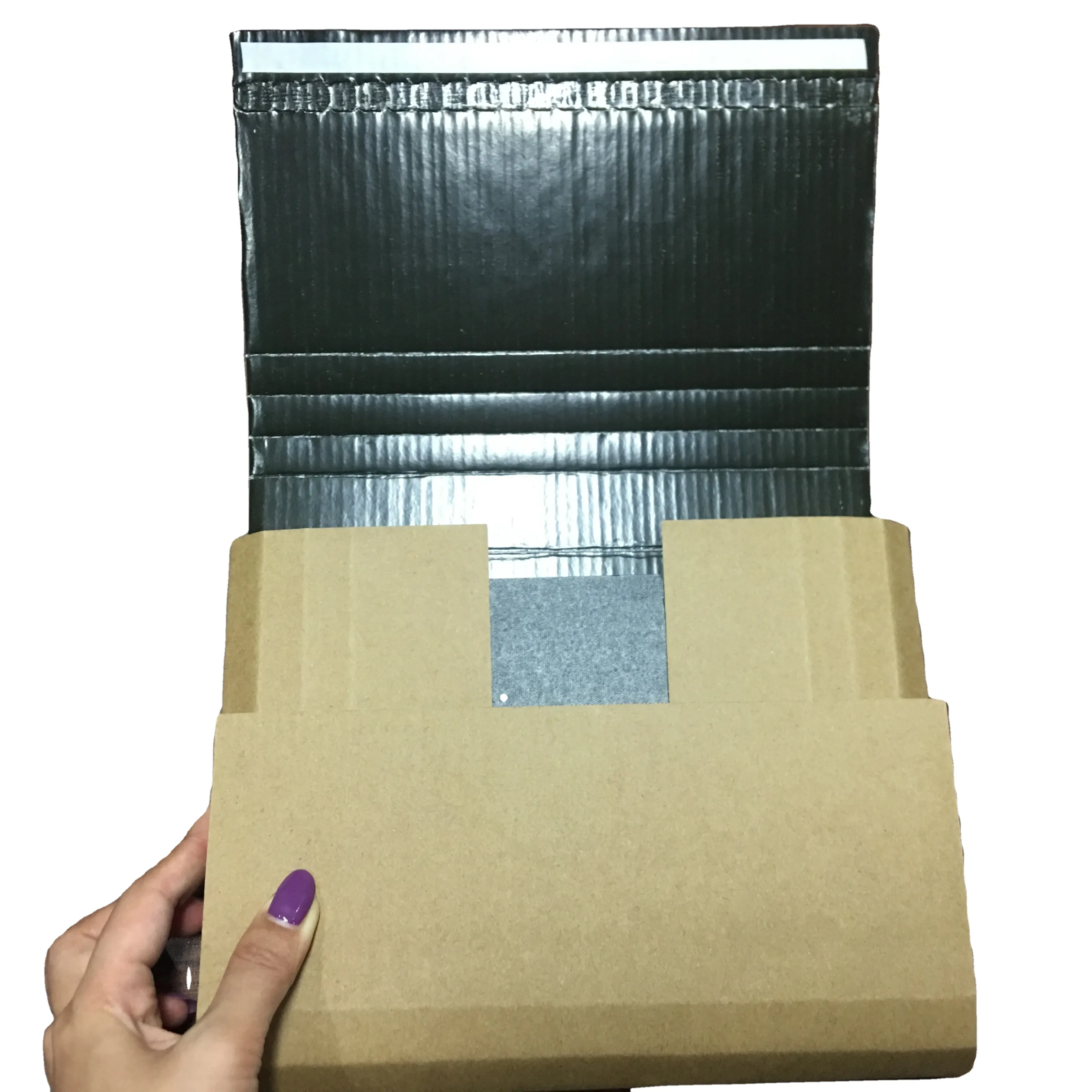 Custom 3 layer carton box self seal adjustable storage box book shaped case mailer packaging box