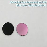 Rehoboth BP905 905nm Narrow Band Filter Glass Lens Kaca Hitam >86% Transmisi Garansi 1 Tahun Berbagai Ukuran Kustomisasi