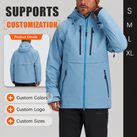 Veste imperméable pour homme personnalisable de qualité supérieure à 3 couches, veste d'hiver haut de gamme, veste de ski pour homme, veste bomber
