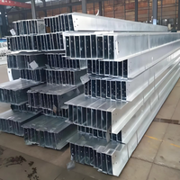 Poutre en acier galvanisé en H de taille personnalisée, de 100x100 à 400x400, laminée à chaud, qualité Q235, norme ASTM