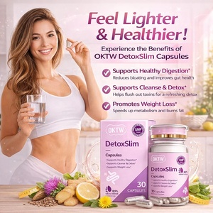Cápsulas Detox Slim, Favorecen una Digestión Saludable, Limpian y Desintoxican, Ayudan a <span class=keywords><strong>la</strong></span> Pérdida de Peso, Certificación GMP, Extracto 100% Natural, Suplemento Dietético - Product Image 5