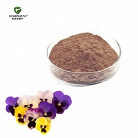 Poudre d'extrait d'herbe Viola Tricolor 10:1, extrait végétal naturel pour les soins de la peau et les soins personnels, qualité alimentaire, emballage en fût