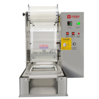 Machine de scellage thermique semi-automatique manuelle à prix abordable pour gobelets en plastique, bouteilles, canettes, plateaux alimentaires, feuilles d'aluminium, film PET