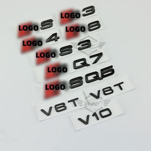 Emblème de décoration de coffre de voiture pour <span class=keywords><strong>Audi</strong></span> S3 S4 S5 S6 S7 S8 RSQ5 RSQ7 SQ3 SQ7 RSQ3 SQ5 RS4 RS7 40TFSI Sline - Product Image 1