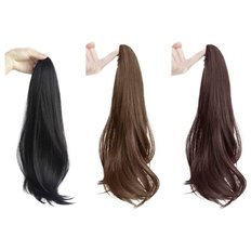 Po-Tone pour femmes tendance à la chaleur élevée Ware 1 Ps extensions quotidiennes de cheveux humains (WFGHC5) - Product Image 1