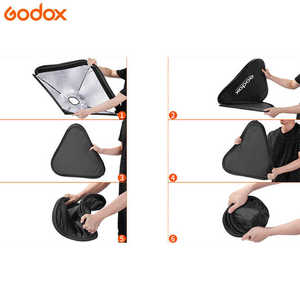 Godox gấp di động s-loại khung giá cho <span class=keywords><strong>Softbox</strong></span> trong 40/50/60/80 vuông kích thước cho ngoài trời ánh sáng đèn flash sử dụng chất liệu nylon - Product Image 3