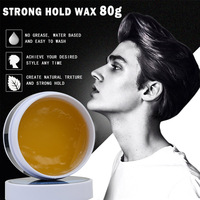 Cire coiffante personnalisée avec logo pour hommes, naturelle et biologique, 100g, pour barbier professionnel, salon de coiffure, hypoallergénique, pour cheveux crépus et extensions