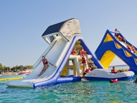 Glissière gonflable d'iceberg d'eau d'escalade d'océan d'escalade de mur d'escalade de montagne d'Aqua Park pour des enfants adultes
