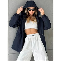 Manteau trench imperméable et coupe-vent pour femme, style européen et américain, à capuche, long et fin, idéal pour le printemps et les activités de plein air