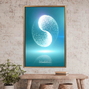 Modern Abstract <b>Canvas</b> Art: Printed Design for Office Decor,GOLD <b>FRAMED</b> <b>CANVAS</b> - Product Image 3