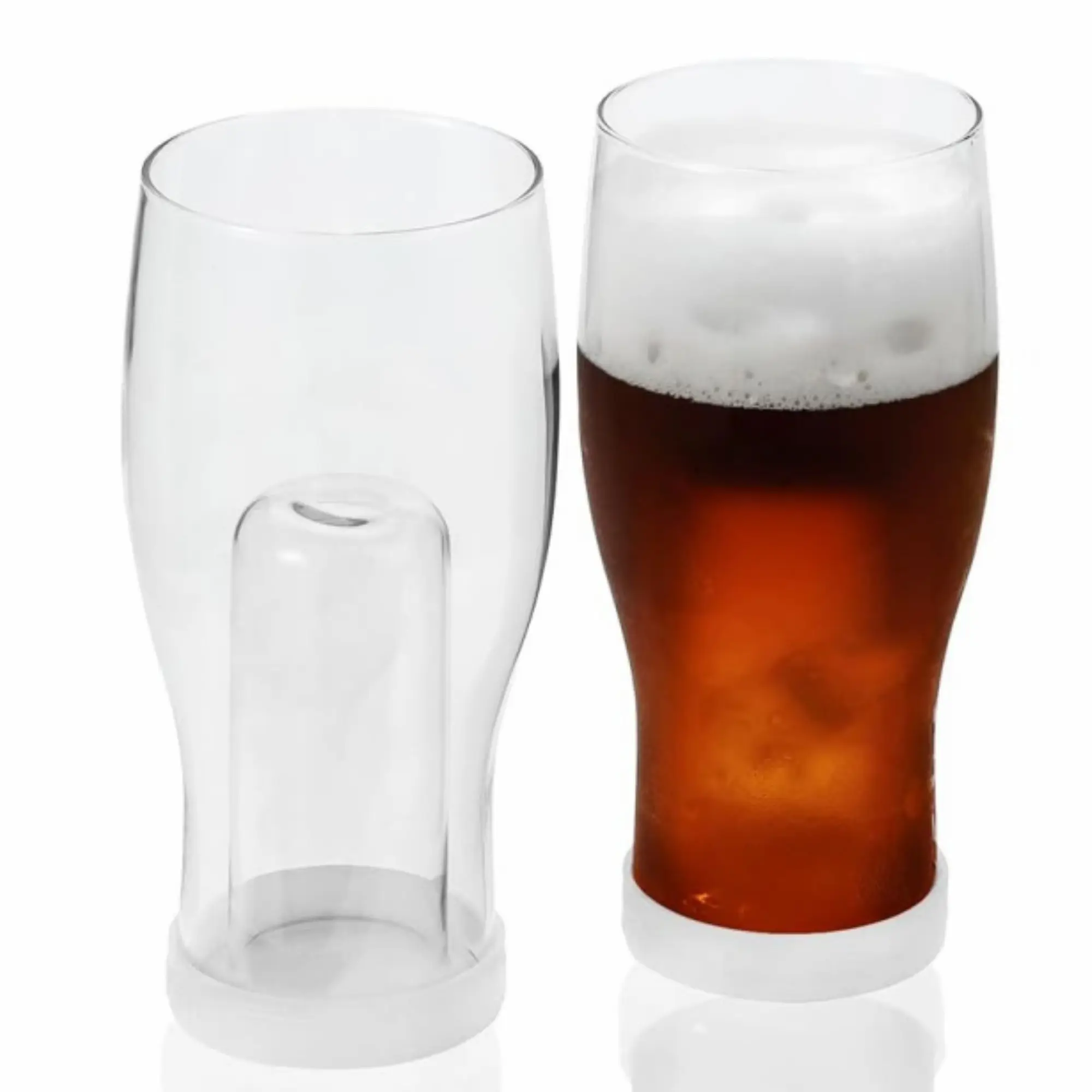 20 oz Craft Beer Glas becher Doppel wand gläser Isolieren Sie Eiswürfel Halten Sie kalt IPA Pint Cup Geschenk für Bier liebhaber