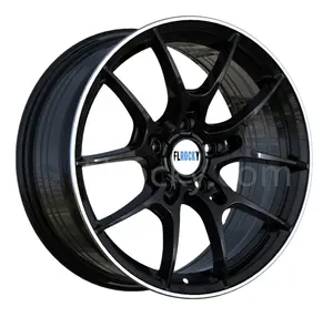 Flrocky 17 18 19 Inch Alloy Wheel 5 Holes 5X100-120 PCD 67.1-74.1Mm CB Rims With White For Car