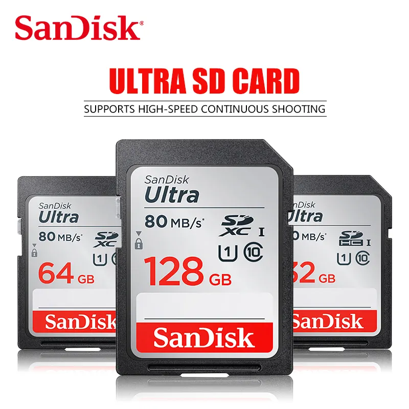 Wholesale SanDisk SD Card Ultra 128GB flash TF memory cards UHS-I SDHC/SDXC for Camera video