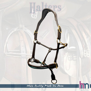 Stylish Equestrian Control <b>Halter</b> with Leather and Rope Durable Design Customizable Color & Logo High Quality QC - Product Image 1