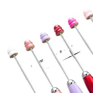 ปากกาลูกลื่นโลหะขนาดพกพาแบบ DIY ประดับลูกปัด ปรับแต่งได้ พร้อมโลโก้ - สำหรับสำนักงานและนักเรียน - Product Image 2