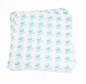 Customized Printed Logo Hamburger Fast Food <b>Paper</b> Greaseproof Wrapping <b>Wax</b> Coated <b>Paper</b> - Product Image 2