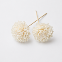 Diffuseur de parfum en bois de Sola de 6 cm, fleur artisanale, parfum naturel, décoration d'intérieur, fabricant OEM