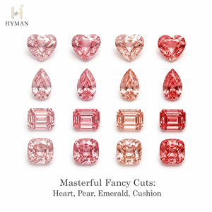 Diamanti Sintetici Colorati di Varie Forme Certificati IGI da 0,5-5,0 Carati Taglio Rosa per Creazione di Gioielli Pietre Sciolte all'Ingrosso - Product Image 3