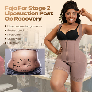Surgery Plus Size Post Lipo Op Operatorias Butt Lifter Lumbar Fajas Colombianas Reloj De Arena Moldeadora Para Mujer Shapewear - Product Image 3