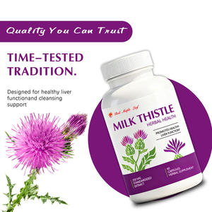 Capsules toniques nutritives au chardon-Marie - Mélangées à du pissenlit et de l'<span class=keywords><strong>artichaut</strong></span>, soutien du foie et de la vitalité, approvisionnement en vrac certifié GMP - Product Image 1