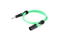 Câble audio-vidéo OEM AUC024 5m en cuivre sans oxygène avec connecteurs XLR mâle vers TS mâle 6,35 mm, gaine en PVC et blindage en feuille