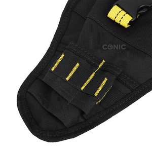 Funda de cinturón portátil OEM de alta resistencia para taladro atornillador, bolsa de herramientas inalámbrica para electricista, soporte para brocas, bolsa de almacenamiento para taladro inalámbrico. - Product Image 4