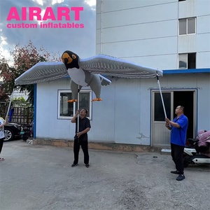 Marioneta inflable de águila para caminar por la calle, disfraz inflable de águila grande para desfiles, globo de águila. - Product Image 5