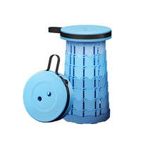 Chaise pliante télescopique moderne et légère pour l'extérieur, banc de pique-nique, tabouret portable en plastique pour le voyage, la pêche et le camping