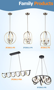 JF Custom Luxury Black Finish Kitchen <strong>Island</strong> Dining Table Chandelier 3CCT Dimmable Modern Pendant <strong>Light</strong> Led Chandeliers - Product Image 5