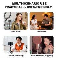 Nouveau microphone sans fil 3-en-1 tendance pour diffusion en direct, enregistreur vocal, micro-cravate, équipement de studio pour podcasts, avec suppression du bruit