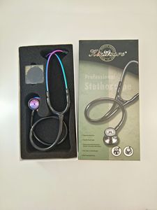 Estetoscopio de doble cara de acero inoxidable de color para uso por adultos y niños. - Product Image 5