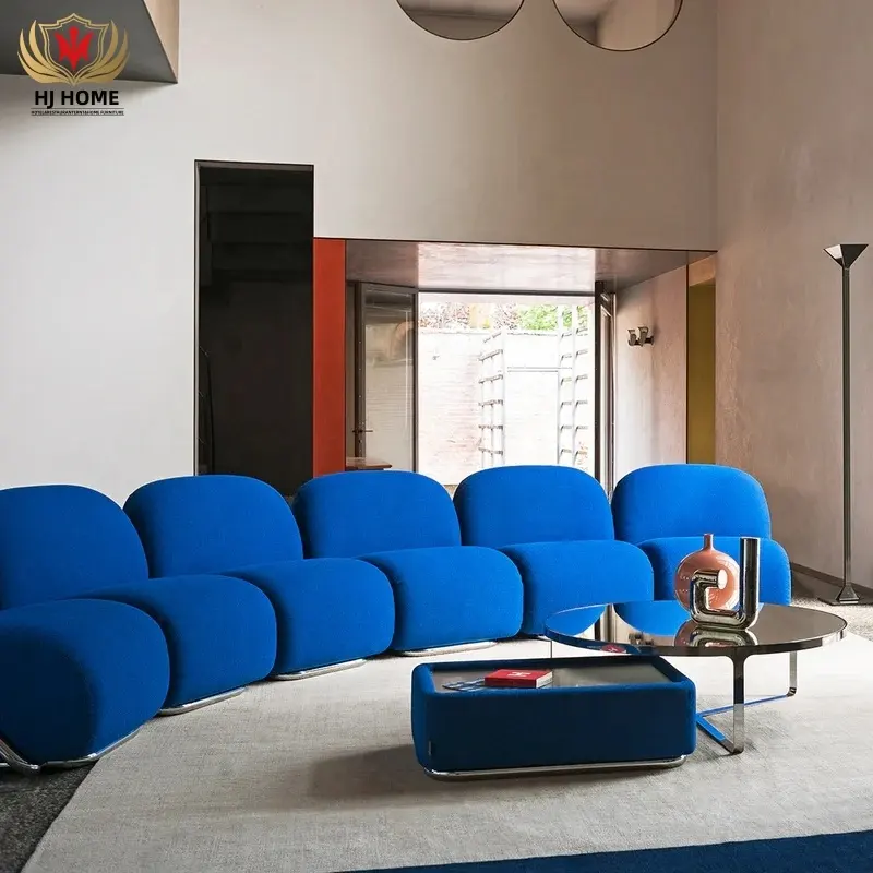 HJHOMEサロンホテル家具モダンで快適なファブリックソファソファリビングルームソファセットデザイン大型ソファ