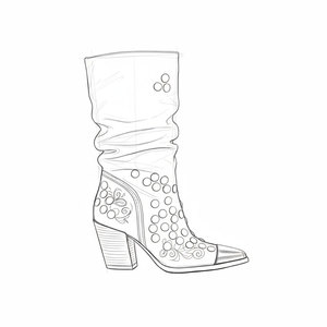 Xinzirain סגנון מערבי מותאם אישית סגנון מערבי של מתפתל העקב צ 'אנקי - Product Image 1