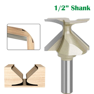 R18/R30/R50 HSS 1/2 Shank Router <b>Bits</b> for <b>Wooden</b> Door Cabinet Arc Bending-Durable 55HRC 10-12 Helix Woodworking <b>Bits</b> OEM - Product Image 1