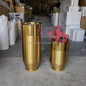 Vaso <span class=keywords><strong>da</strong></span> Terra Moderno per Esterni a Basso MOQ / Lussuoso Vaso Grande in Metallo Nero per Fiori / Vaso per Piante <span class=keywords><strong>da</strong></span> Interno - Product Image 4