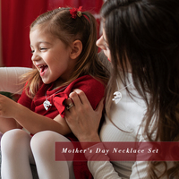 Meilleurs cadeaux pour la fête des mères, collier en acier inoxydable populaire pour mère et fille, bijoux plaqués or pour fille et meilleure amie
