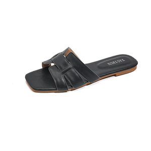 Hot Sale Ladies One Strap Flat Slippers Trendy Internet Famous Style Outdoor Beach Travel <b>Sandals</b> - Product Image 4