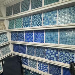Gaoming Trending Tiles Mosaico de vidrio Piedra y vidrio Murales de Arte de pared lineal Mural de mosaico de vidrio - Product Image 3