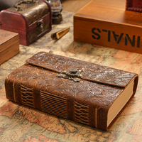 Carnet créatif A5 en cuir véritable fait main, avec impression en 5 minutes, fournitures de papeterie, organiseurs de papier vierge Gratitede, vintage et personnalisable