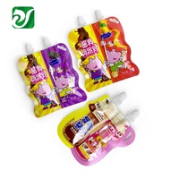 Sachet à bec pour emballage de sirop de bonbons 10g 20g Mini pâte de chocolat Sachet à trois joints latéraux